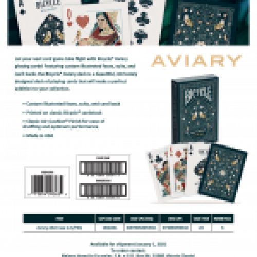 Naipes poker Bicycle Collection AVIARY