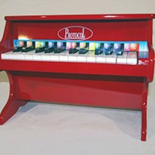 PIANO MADERA ROJO