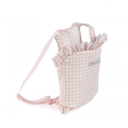 Mochila portabebes Tom vichy rosa