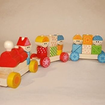 TREN PIEZAS MADERA