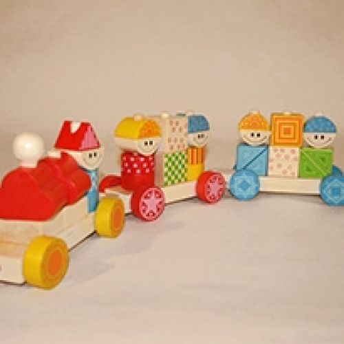TREN PIEZAS MADERA
