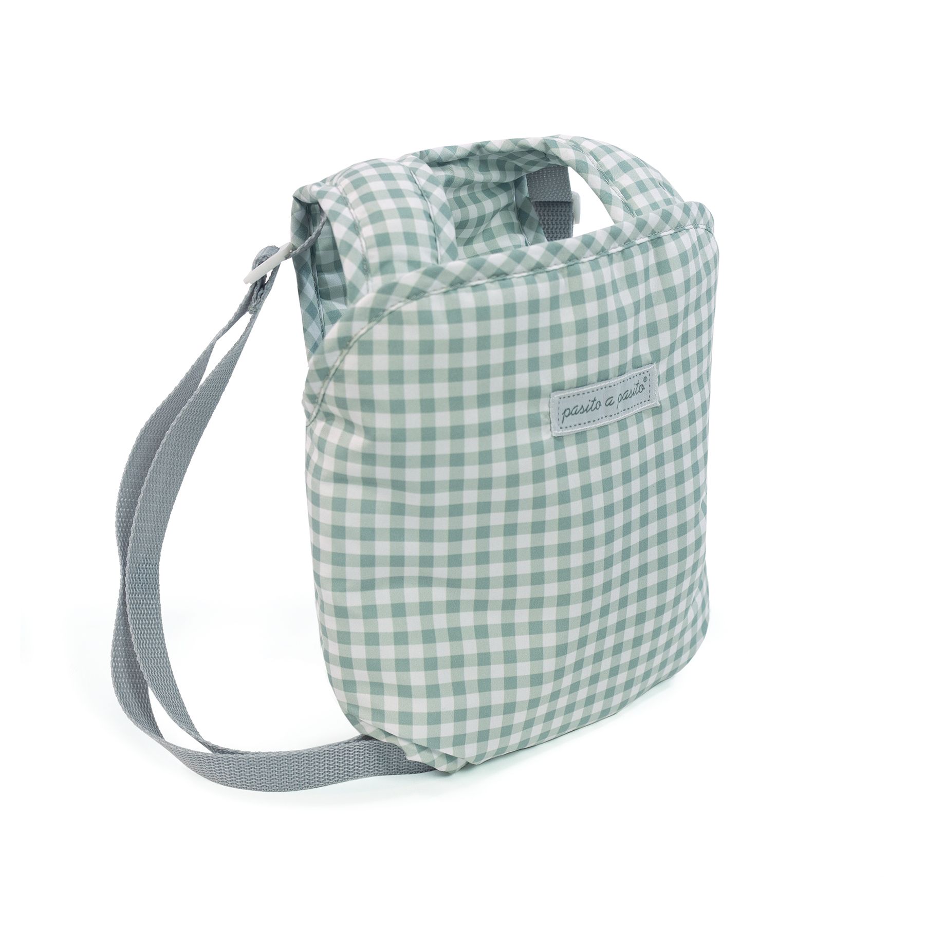 Mochila portabebes Tom vichy verde