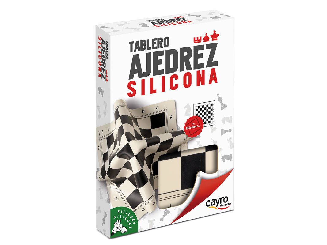 Tablero ajedrez de silicona