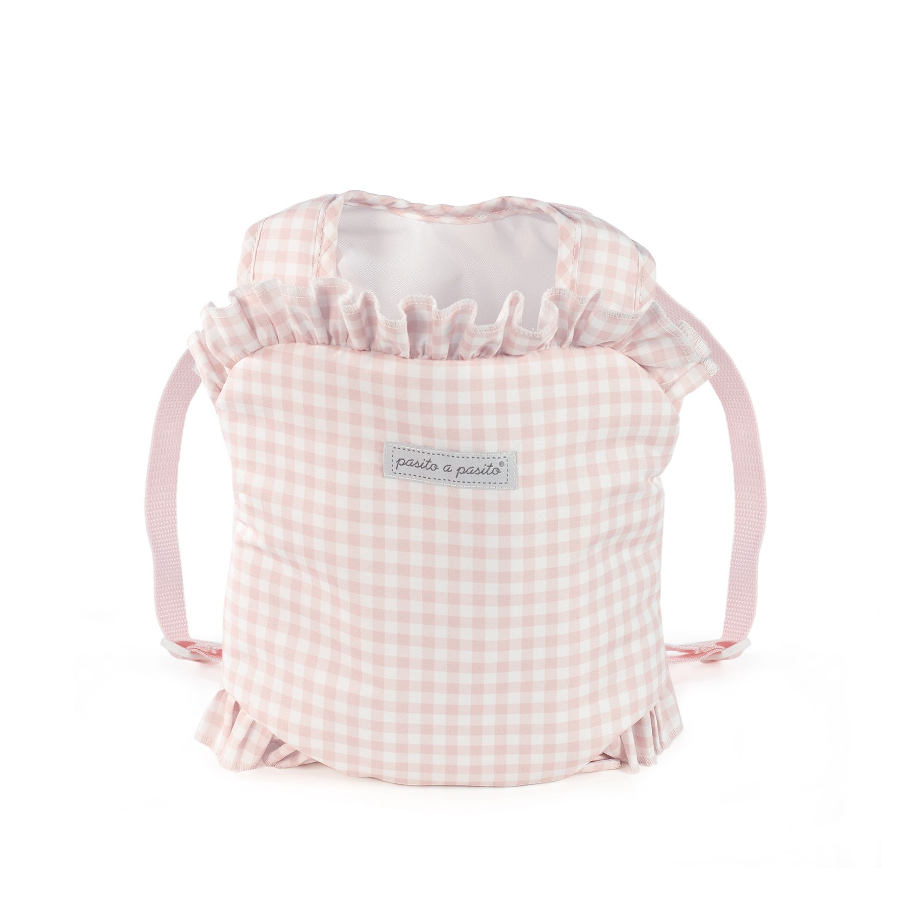 Mochila portabebes Tom vichy rosa